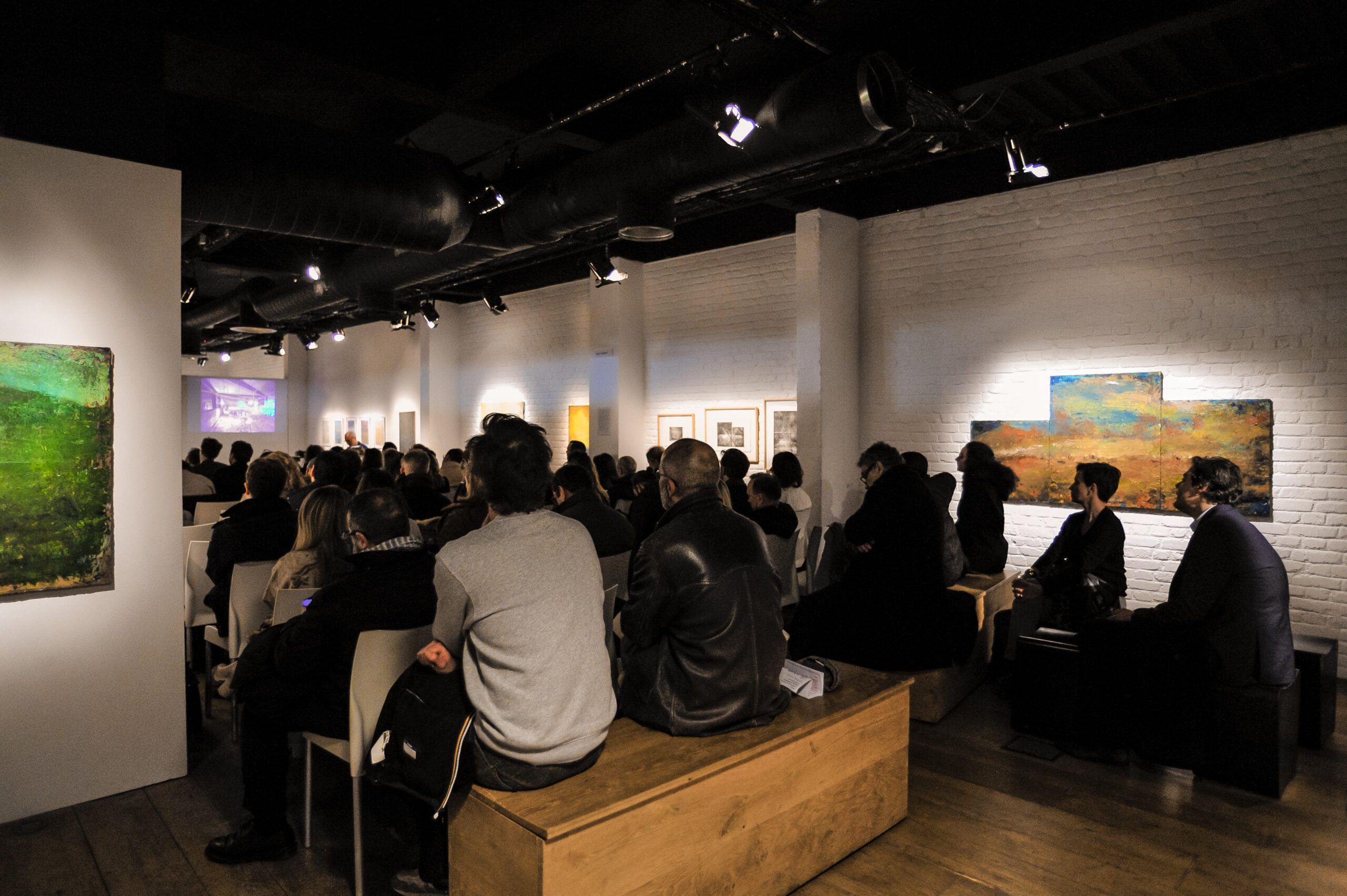 Soiree table ronde du club Ville Hybride a Paris, organisé à la galerie Univer