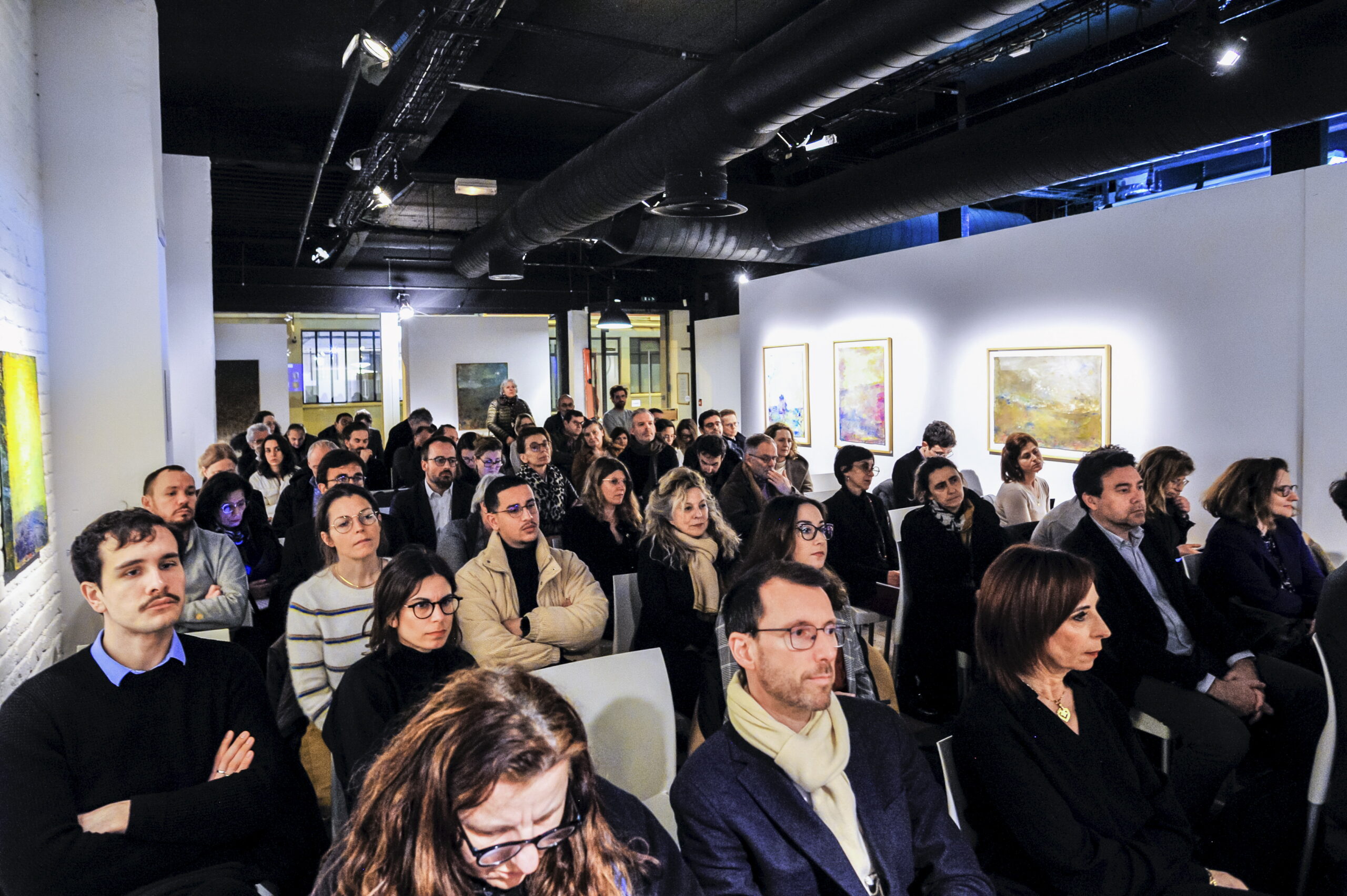 Soiree table ronde du club Ville Hybride a Paris, organisé à la galerie Univer