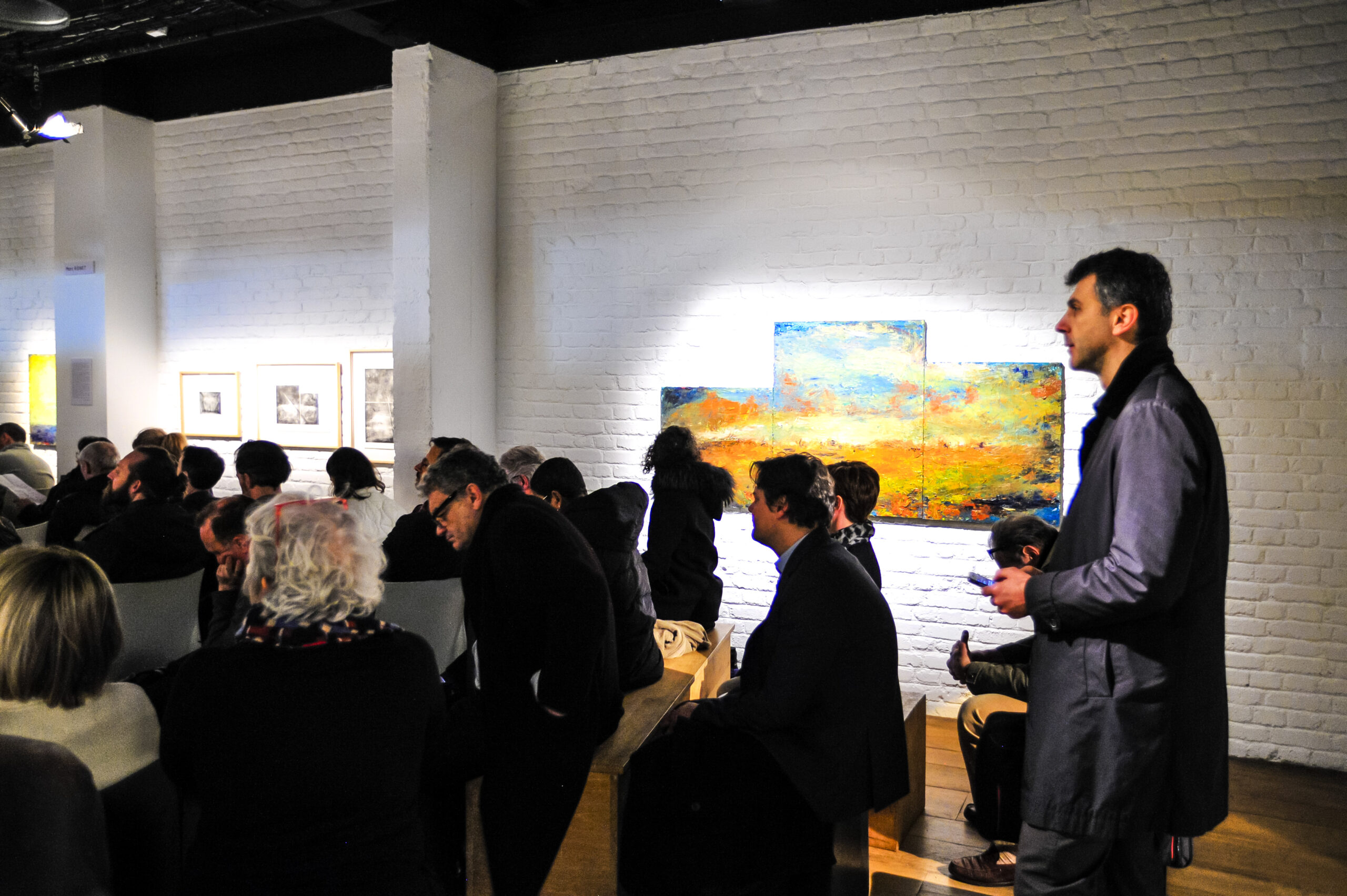 Soiree table ronde du club Ville Hybride a Paris, organisé à la galerie Univer