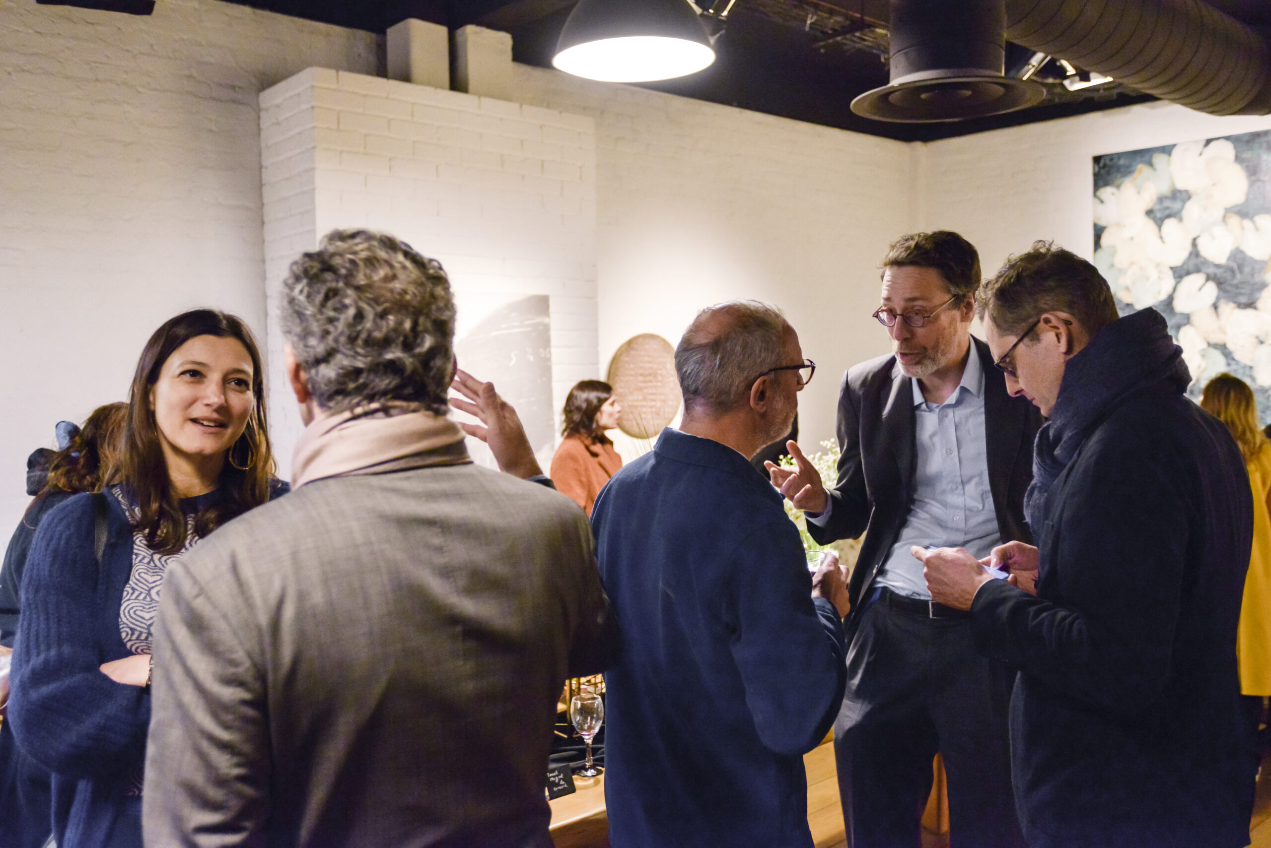 Soiree table ronde du club Ville Hybride a Paris, organisé à la galerie Univer