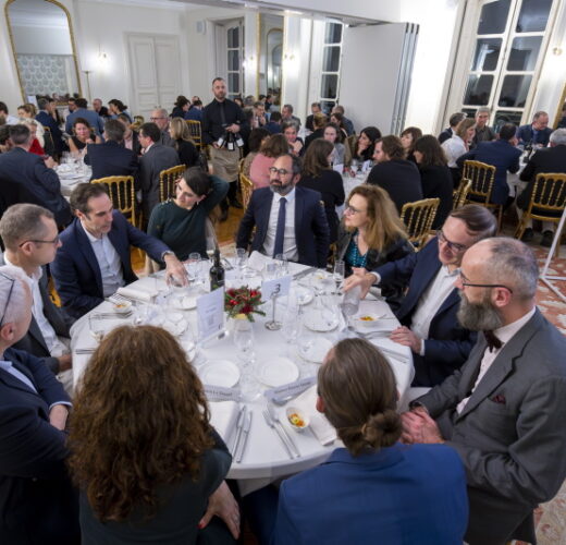 Diner des personnalites a la Maison des Polytechniciens.
