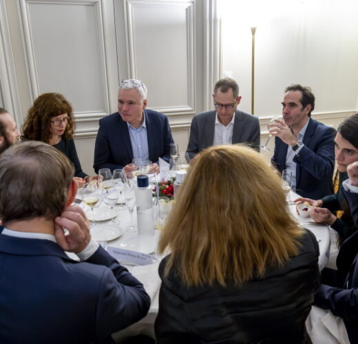 Diner des personnalites a la Maison des Polytechniciens.