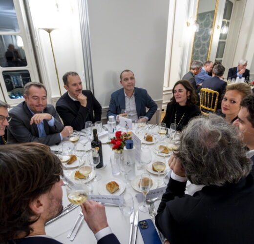 Diner des personnalites a la Maison des Polytechniciens.
