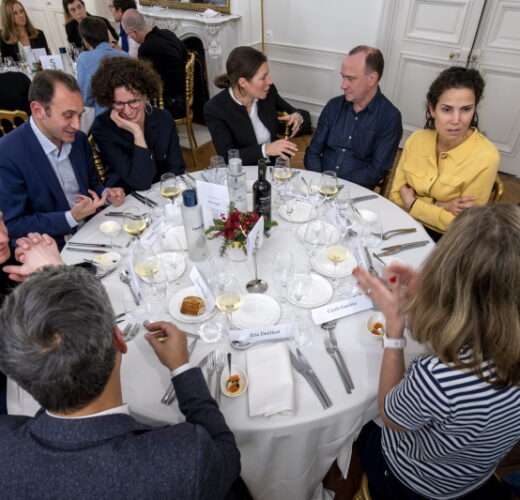 Diner des personnalites a la Maison des Polytechniciens.