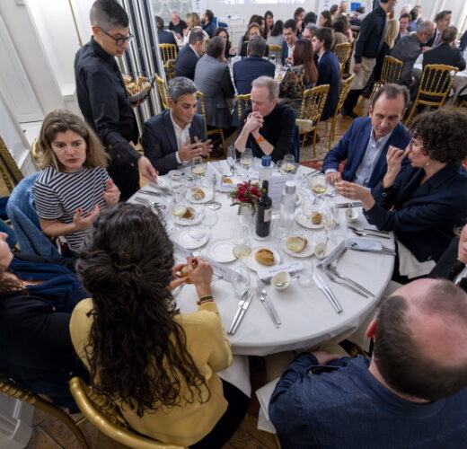Diner des personnalites a la Maison des Polytechniciens.
