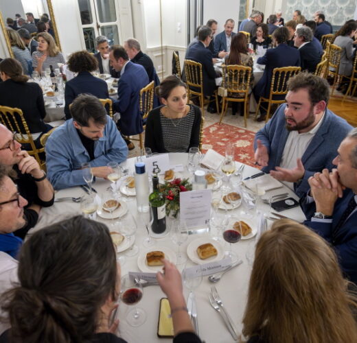 Diner des personnalites a la Maison des Polytechniciens.