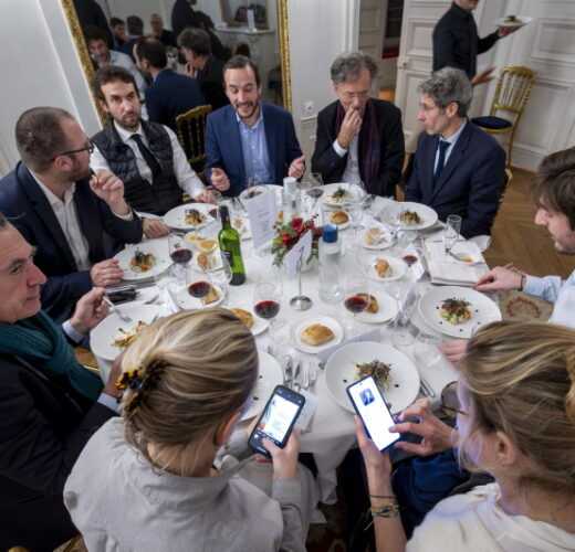 Diner des personnalites a la Maison des Polytechniciens.