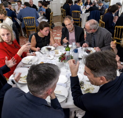 Diner des personnalites a la Maison des Polytechniciens.