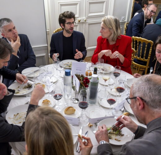 Diner des personnalites a la Maison des Polytechniciens.
