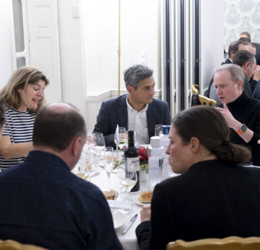 Diner des personnalites a la Maison des Polytechniciens.