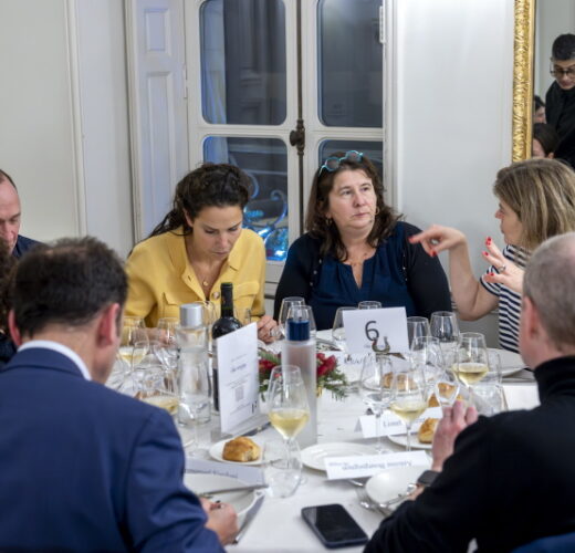 Diner des personnalites a la Maison des Polytechniciens.