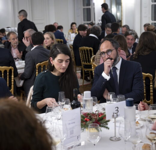 Diner des personnalites a la Maison des Polytechniciens.