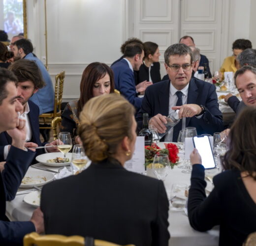 Diner des personnalites a la Maison des Polytechniciens.