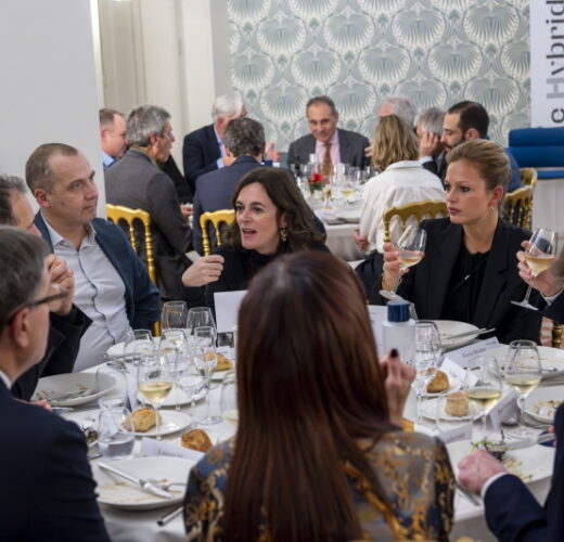 Diner des personnalites a la Maison des Polytechniciens.