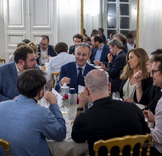 Diner des personnalites a la Maison des Polytechniciens.