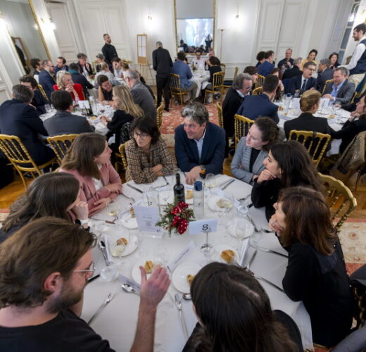 Diner des personnalites a la Maison des Polytechniciens.