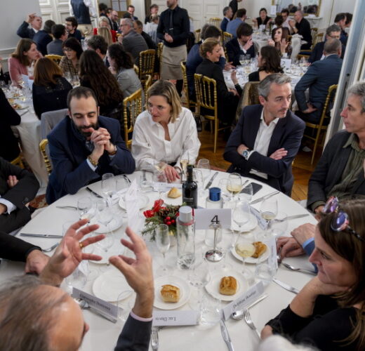 Diner des personnalites a la Maison des Polytechniciens.