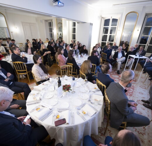 Diner des personnalites a la Maison des Polytechniciens.